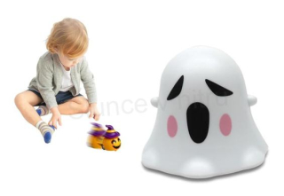 Autíčko halloween na setrvačník bilý duch (D955)