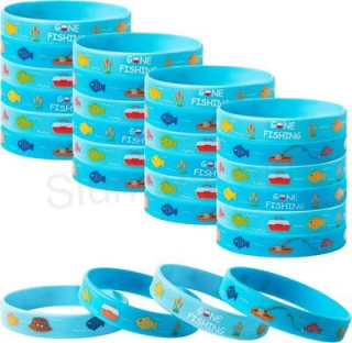 Fishing silikonový náramek rybářský motiv (BC588)