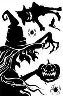Okenní fólie halloween 30 x 20 cm (E971)