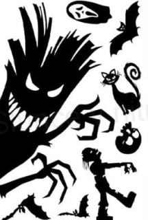 Okenní fólie halloween 30 x 20 cm (E975)