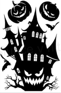 Okenní fólie halloween 30 x 20 cm (E976)