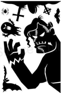 Okenní fólie halloween 30 x 20 cm (E978)