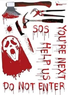 Okenní fólie halloween 35 x 25 cm (E981)