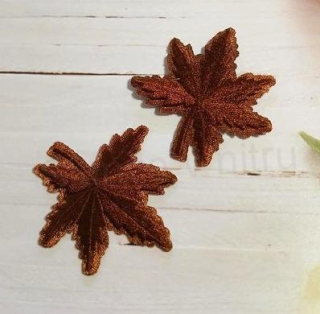 Nášivka Nažehlovačka javorový list hnědý (C695)