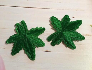 Nášivka Nažehlovačka javorový list zelený (C699)