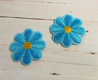 Nášivka Nažehlovačka kytička modrá (C709)