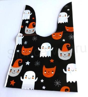Párty sáček, pytlík Halloween 22 x 14 cm černý (E982)