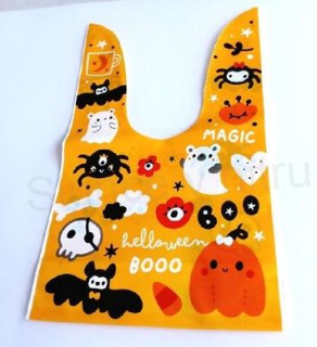 Párty sáček, pytlík Halloween 22 x 14 cm oranžový (E982)