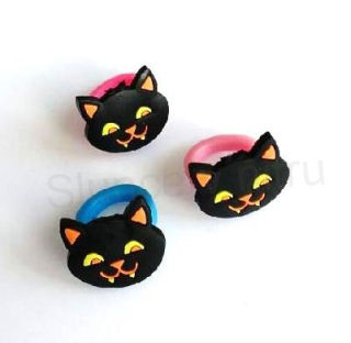 Dětský prsten halloween kočka (BP516)