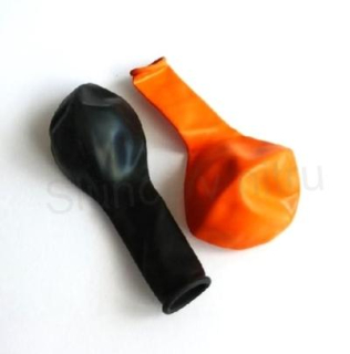 Halloween nafukovací balónky černý, oranžový 2 kusy (E983)