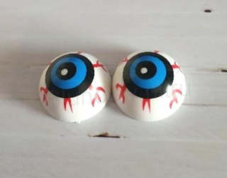 Halloween oční bulva, oko 2 kusy modré (E985)