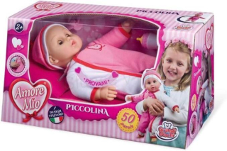 Panenka, miminko se zvuky 39 cm s doplňky (D978)