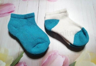 Dětské bavlněné nízké, kotníkové ponožky 4 - 5 let - 2 páry (W239)