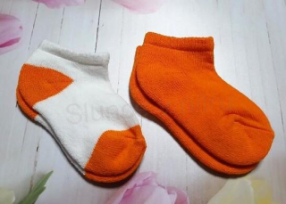 Dětské bavlněné nízké, kotníkové ponožky 4 - 5 let - 2 páry (W245)