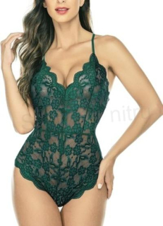 Dámské jednodílné spodní krajkové prádlo velikost S (K552)