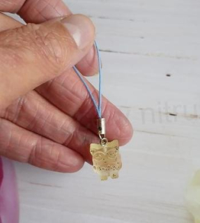 Orgonitová klíčenka sova (PP196)