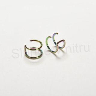 Falešný piercing, nasazovací náušnice z titánové oceli (BB103)