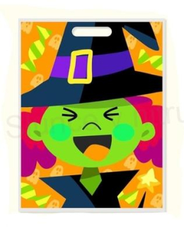 Nákupní taška velká barevná igelitová velikost 42 cm (E996)