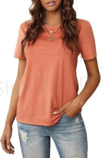 Dámské tričko s krátkým rukávem kulatý výstřih (K556)