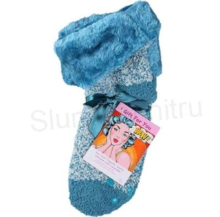 Dámské plyšové ponožky levandulové aroma velikost 36 - 42 (K557)