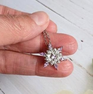 Řetízkový náhrdelník vločka (BD887)