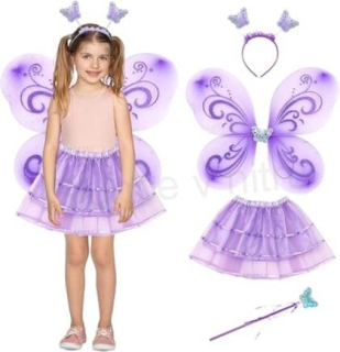 Dětský kostým víla motýlí křídla věk 3 až 8 let (W248)