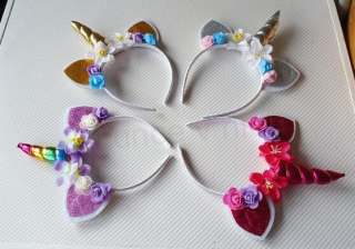 Čelenka do vlasů jednorožec (H639)