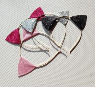 Čelenka do vlasů kočičí uši (H640)