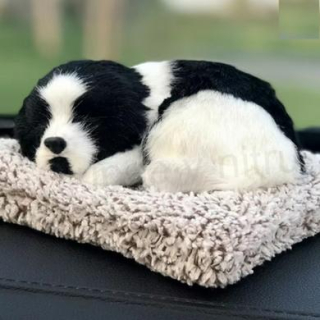 Plyšová hračka pejsek černo bilý (D989)