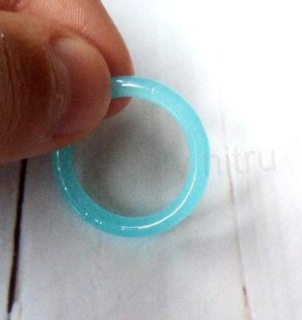 Minerální prsten Akvamarín velikost 57 (X1875)