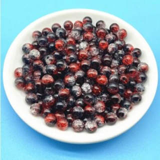 Skleněné trojbarevné korálky 8 mm trojbarevné (AC633)