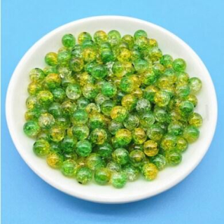 Skleněné trojbarevné korálky 8 mm trojbarevné (AC636)