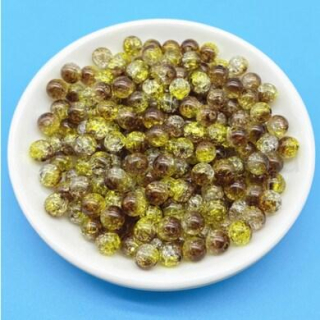 Skleněné trojbarevné korálky 8 mm trojbarevné (AC641)