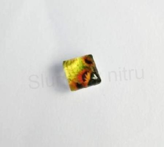 Kabošon čtvercový, čtverec - sklo 10 mm (AD321)