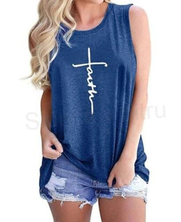 Dámské tričko s výstřihem, bez rukávů velikost M (K568)