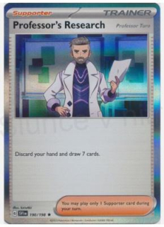 Professor's Research - Professor Turo - 190/198 - Holo - Scarlet & Violet (D1064)