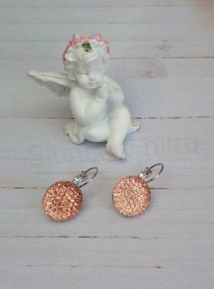 Platinové náušnice s kamínky (BB867)