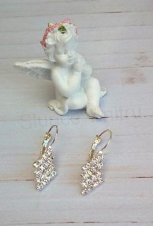 Stříbrné náušnice se zirkony (BB869)