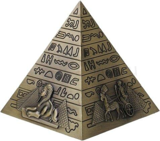 Velká kovová egyptská pyramida (L55)