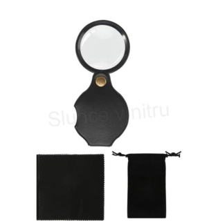 Malá skládací kapesní lupa 10násobné zvětšení (L57)