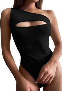 Dámské plavky ramínko s vystřiženým střihem na hrudi velikost M (K583)