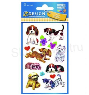 Samolepky, obtisky pejsek, pejskové kreslené mix (E1004)
