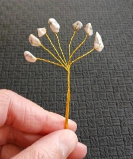 Větvička na strom štěstí magnezit 16 cm (VAN28)