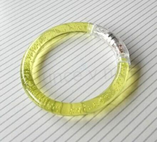 Svítící LED náramek blikající žlutý (BC633)