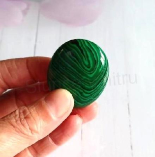 Minerální masažní kámen, mýdlo, hmatka malachit 32 g (X1946)