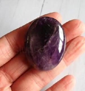 Minerální masažní kámen, mýdlo, hmatka ametyst 36 g (X1955)