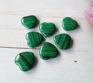 Malachit hmatka srdce 20 mm (X1973)