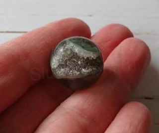 Achát koule geoda 10,2 g | 20 mm (X1983)