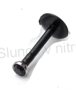 Piercing Labreta do nosu,tělo se zirkonem černá lesklá 10 mm (BB14)