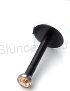 Piercing Labreta do nosu,tělo se zirkonem hnědo béžová 10 mm (BB14)